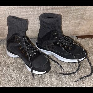 Chanel Black Sock Sneaker - VERY comfortable